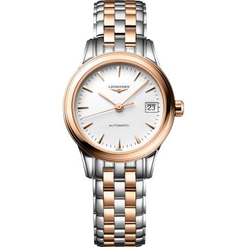Longines Flagship 26 Automatic Stainless Steel - Red Gold / White / Bracelet