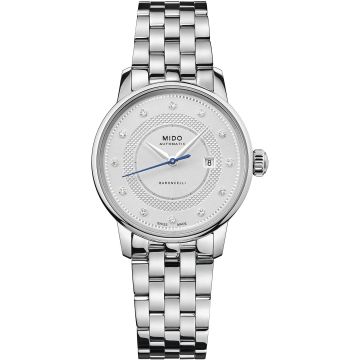 Mido Baroncelli Signature 30 Stainless Steel / Silver - Diamond / Bracelet