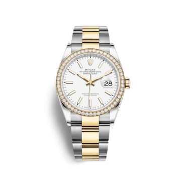 Rolex Datejust 36 Stainless Steel / Yellow Gold / Diamond / White / Oyster