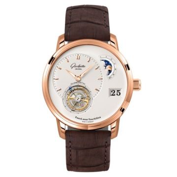 Glashütte Original PanoLunar Tourbillon Red Gold / Silver / Nubuck / Folding