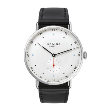 Nomos Glashütte Metro 38 Silver / Steel Back