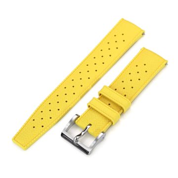 Quick Release Yellow Tropical-Style Pro FKM rubber watch strap, 19mm, 20mm or 22mm - 19mm