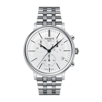 Tissot Carson Premium Chronograph Quartz 41 Stainless Steel / Silver / Bracelet