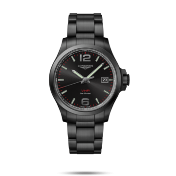 Longines Conquest V.H.P. 43 PVD / Black / Bracelet