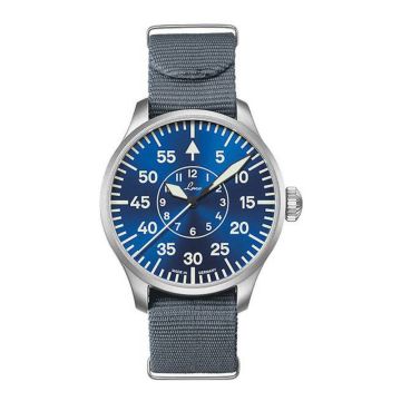 Laco Pilot Watch Original Aachen Blaue Stunde Stainless Steel / Blue