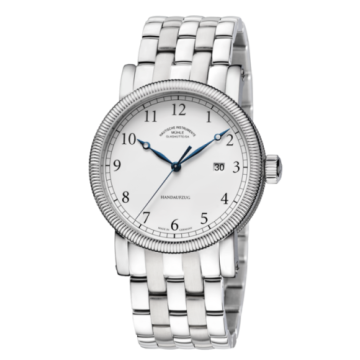 Mühle Glashütte Teutonia III Handaufzug White / Bracelet