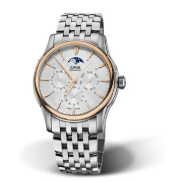Oris Artelier Complication 40.5 Stainless Steel - Rose Gold / Silver / Bracelet