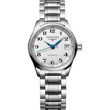 Longines Master Collection Date 25.5 Stainless Steel / Silver / Bracelet