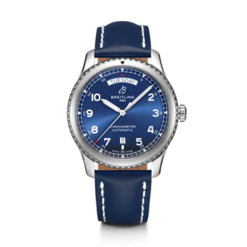 Breitling Navitimer 8 Automatic Day & Date 41 Stainless Steel / Blue / Blue Calf / Folding