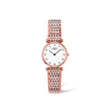 Longines La Grande Classique Quartz 24 Two Tone Pink MOP