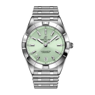 Breitling Chronomat 32 Stainless Steel / Mint Green / Rouleaux