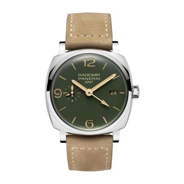 Panerai Radiomir 1940 45 3 Days GMT Automatic Stainless Steel / Military Green