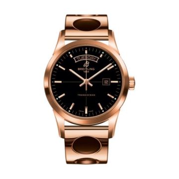 Breitling Transocean Day & Date Red Gold / Black / Racer
