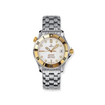 Omega Seamaster Diver 300M Automatic 36.25 Stainless Steel / Yellow Gold / White / Bracelet