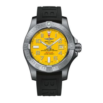 Breitling Avenger II Seawolf Stainless Steel / Cobra Yellow / Rubber / Pin
