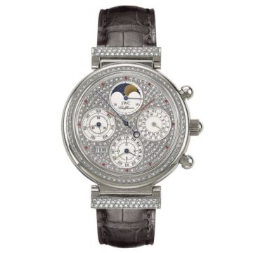 IWC Schaffhausen Da Vinci Perpetual White Gold / Diamond / Paved / French