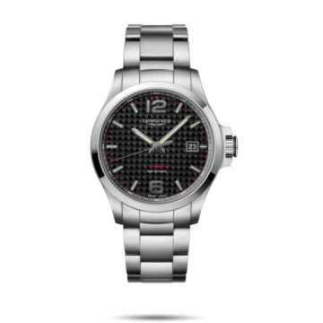 Longines Conquest V.H.P. 43 Stainless Steel / Carbon / Bracelet