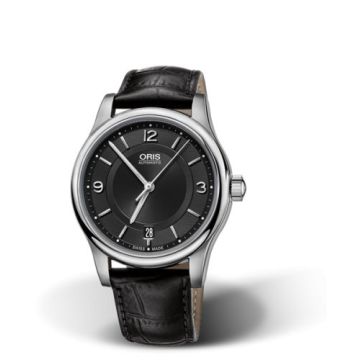 Oris Classic Date 37 Stainless Steel / Black