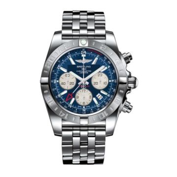 Breitling Chronomat 44 GMT Stainless Steel / Metallica Blue / Bracelet