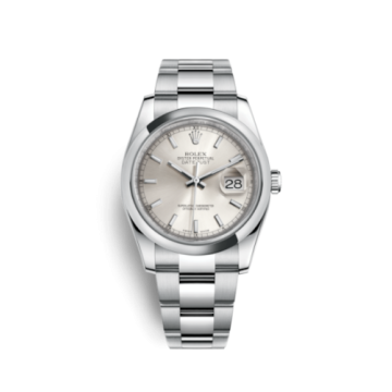 Rolex Datejust 36 Stainless Steel Domed / Oyster / Silver
