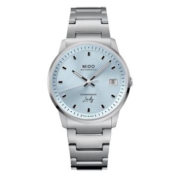 Mido Commander Lady  Stainless Steel / Blue / Bracelet
