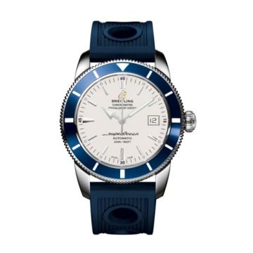 Breitling Superocean Heritage 42 Stainless Steel / Blue / Stratus Silver / Rubber