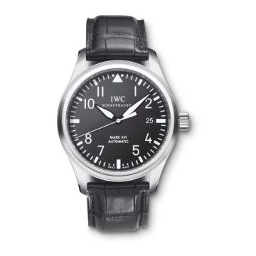 IWC Schaffhausen Pilot's Watch Mark XVI Stainless Steel / Black / Strap