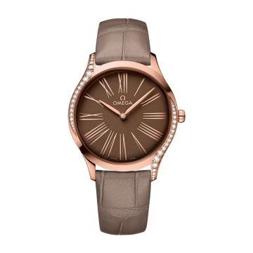 Omega De Ville Trésor 36 Sedna Gold / Brown Roman / Fabric