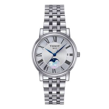 Tissot Carson Premium Lady Moonphase Stainless Steel / Silver/ Bracelet