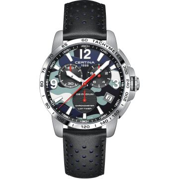 Certina DS Podium Lap Timer Stainless Steel /  Monster Energy Yamaha Factory MXGP