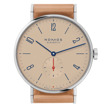 Nomos Glashütte Tangente 38 Red Dot Salmon