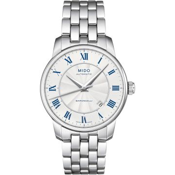 Mido Baroncelli Tradition Stainless Steel / Silver / Bracelet