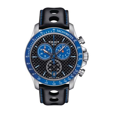 Tissot V8 Quartz Chronograph Stainless Steel / Carbon / Strap / Alpine