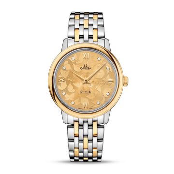 Omega De Ville Prestige Quartz 32.7 Butterfly Yellow Gold / Stainless Steel