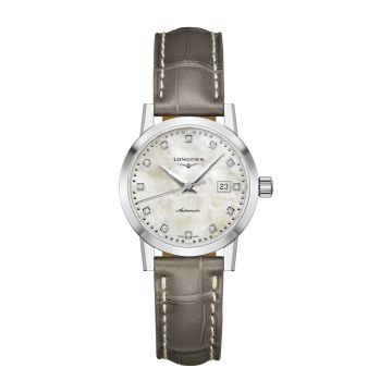 Longines 1832 Automatic 30 Stainless Steel / Beige MOP
