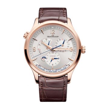 Jaeger-LeCoultre Master Control Geographic Pink Gold / Silver / Alligator