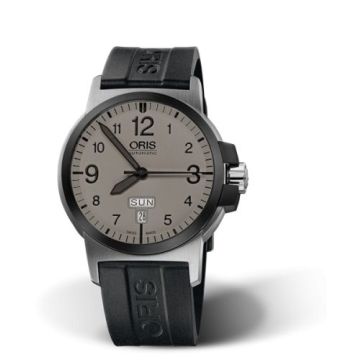 Oris BC3 Advanced Day Date Stainless Steel - DLC / Grey / Rubber