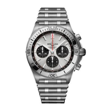 Breitling Chronomat B01 42 Stainless Steel / Silver / Rouleaux