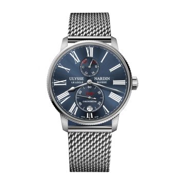 Ulysse Nardin Marine Torpilleur Stainless Steel / Blue / Mesh