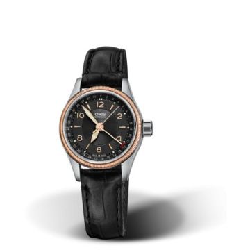 Oris Big Crown Pointer Date 29 Stainless Steel - Rose Gold / Black