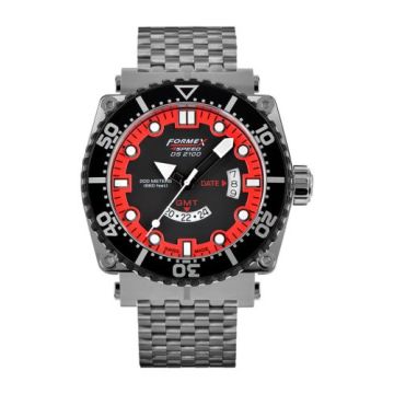 Formex Diver Quartz GMT Black - Red / Bracelet
