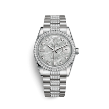 Rolex Day-Date 36 Platinum Diamonds / President Diamonds / Ice Blue Diamond