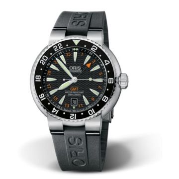 Oris Divers GMT Date Stainless Steel / Black / Rubber