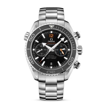 Omega Seamaster Planet Ocean 600M Co-Axial 45.5 Chronograph Stainless Steel / Orange Numerals / Bracelet