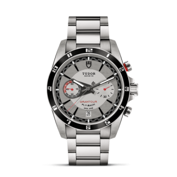 Tudor Grantour Flyback Stainless Steel / Silver / Strap