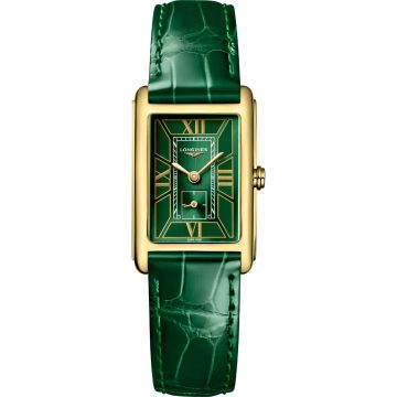 Longines DolceVita 20.5 Quartz Yellow Gold / Green