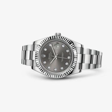 Rolex Datejust II Fluted Dark Rhodium Diamond