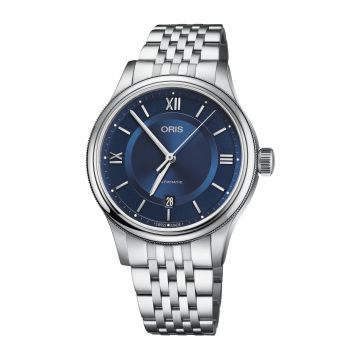 Oris Classic Date 42 Stainless Steel / Blue / Bracelet