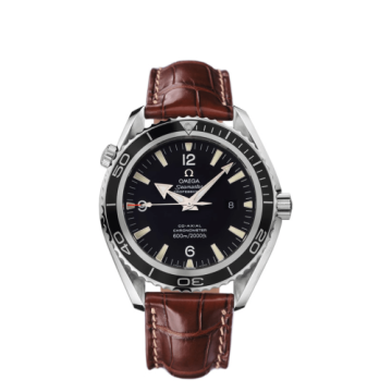 Omega Seamaster Planet Ocean 600M Co-Axial 45.5 Stainless Steel / Black / Alligator