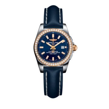 Breitling Galactic 29 Stainless Steel / Rose Gold / Diamond / Horizon Blue / Calf